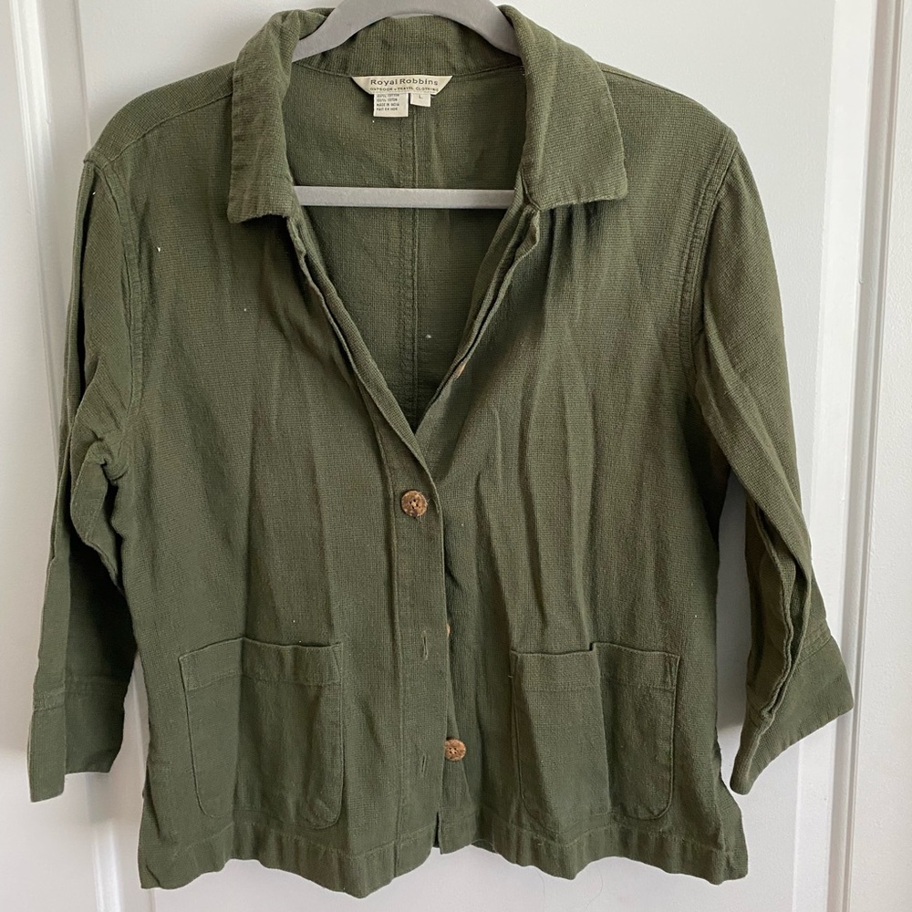 Vintage Green Button Down